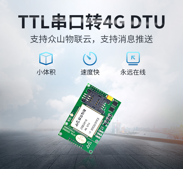 4G DTU模块-ZSD2410 4G 01.1首图