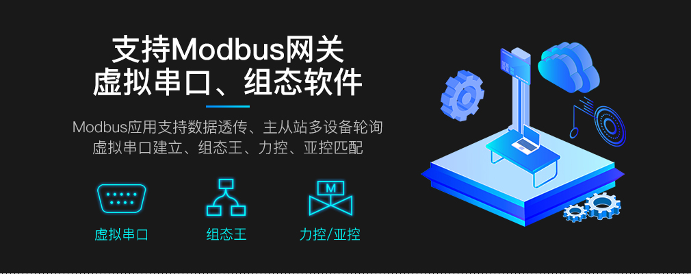 模拟量采集模块ZSR2184-4G支持Modbus网关功能,自建虚拟串口和连接组态软件 2184_11