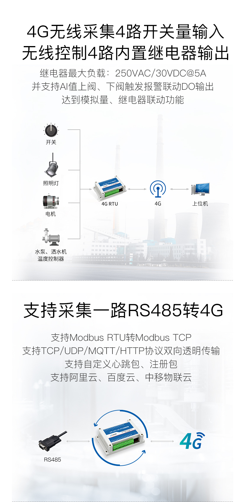 4G无线采集模块 4G无线采集模块